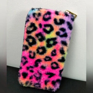Animal Print Fur Multicolor Wallet Card Holder